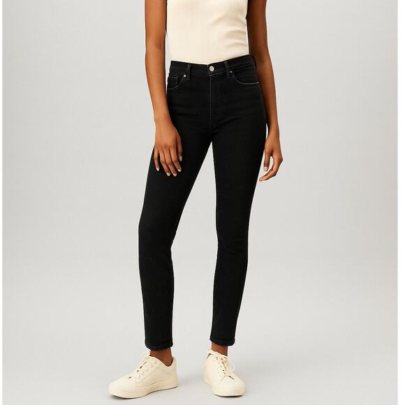 Everlane The Mid-Rise Skinny Stretch Jean Black - Picture 1 of 9